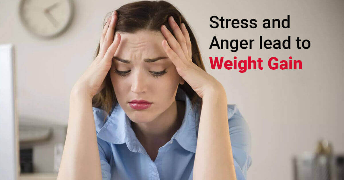 how do stress and anger lead to weight gain