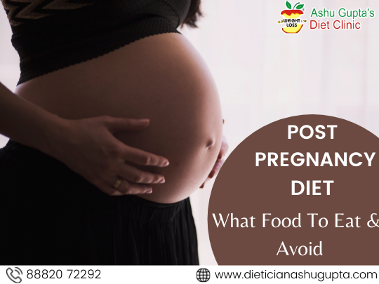 Food helps in weight loss during post pregnancy