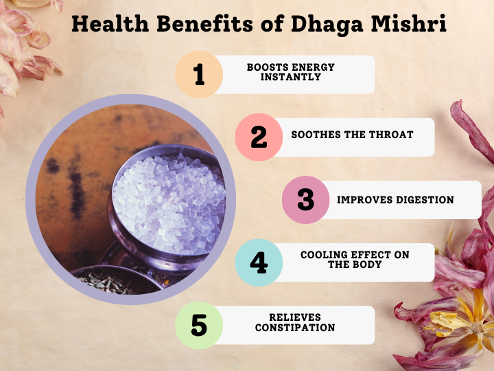 Health Benefits of Dhaga Mishri