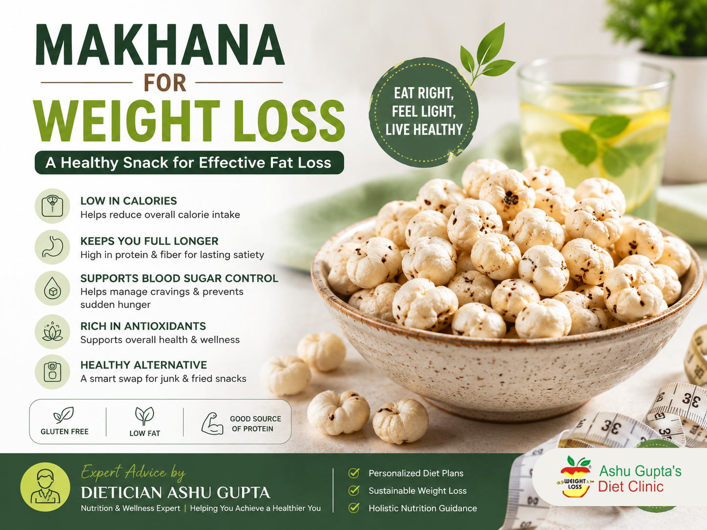 Makhana for Weight Loss: Benefits, Calories & Best Ways to Eat Fox Nuts